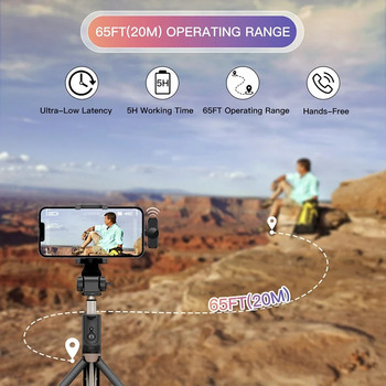 Ασύρματο μικρόφωνο Lavalier Φορητό Mini Mic εγγραφής ήχου βίντεο για iPhone Android Live Broadcast Gaming Phone Mic