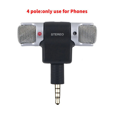 Mini Protable mikrofonas 3,5 mm lizdas Lavalier Clip Mikrofonas Mini garso mikrofonas, skirtas kalbai, mobiliojo telefono mikrofonas