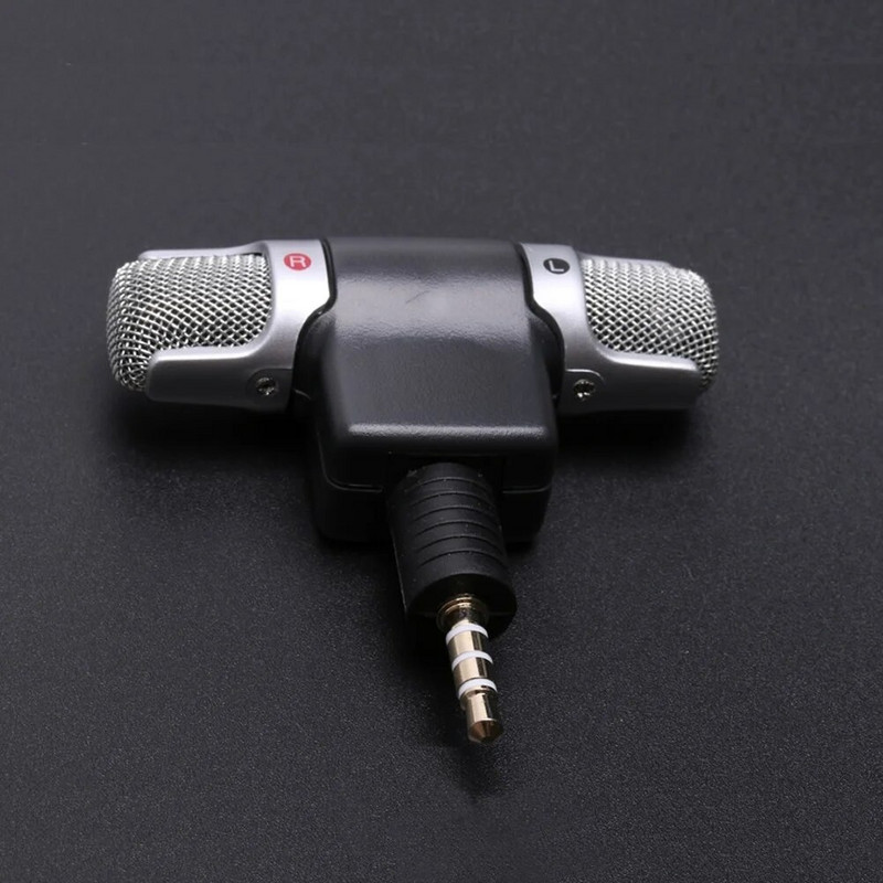 Mini Protable mikrofonas 3,5 mm lizdas Lavalier Clip Mikrofonas Mini garso mikrofonas, skirtas kalbai, mobiliojo telefono mikrofonas