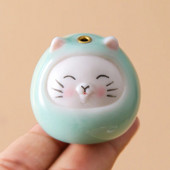 Keraminis kačių ornamentas Celadon smilkalų indas namų dekoracijos Kung Fu smilkalų priedai