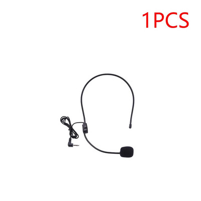 Mini laidinis 3,5 mm mikrofonas su galvos dangteliu, skirtas balso stiprintuvui, triukšmo mažinimui, mikrofonui, ausinėms, galvos apdangalui, nešiojamai paskaitų ausinėms