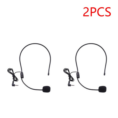 Mini laidinis 3,5 mm mikrofonas su galvos dangteliu, skirtas balso stiprintuvui, triukšmo mažinimui, mikrofonui, ausinėms, galvos apdangalui, nešiojamai paskaitų ausinėms