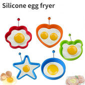 Silikoninė keptų kiaušinių blynų forma Keptų kiaušinių formelė Omleto forma Silikoninė kepimo forma pusryčiams kepti keptuvė orkaitės virtuvė