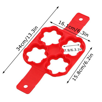 Silikoninis pasaulis Kiaušinių blynų žiedas Nelipnus blynų formavimo formelės Silikoninės kiaušinių viryklės silikoninės omleto formos Kepimo priedams