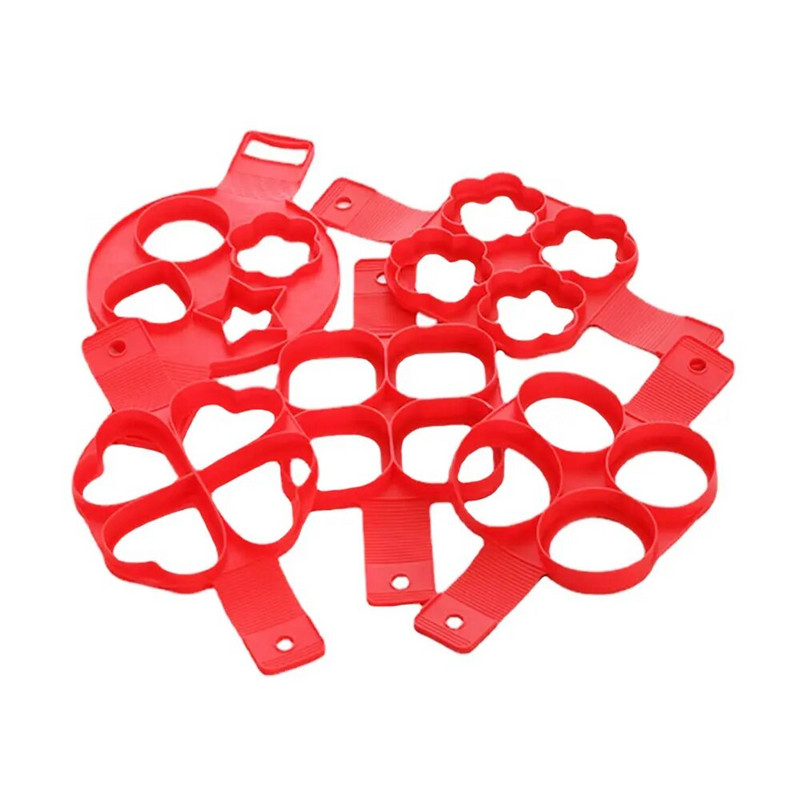 Silikoninis pasaulis Kiaušinių blynų žiedas Nelipnus blynų formavimo formelės Silikoninės kiaušinių viryklės silikoninės omleto formos Kepimo priedams