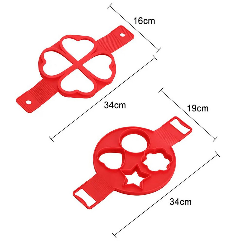 Silikoninis pasaulis Kiaušinių blynų žiedas Nelipnus blynų formavimo formelės Silikoninės kiaušinių viryklės silikoninės omleto formos Kepimo priedams