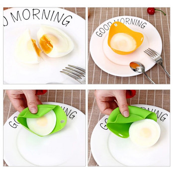 Форма за омлет за закуска Силиконова форма за палачинки за яйца Инструмент за готвене Направи си сам кухненски аксесоари Притурка Пластмасов разделител за яйца