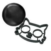 Silikoninė katės storesnė silikagelio forma kiaušinių kepimui Įrankiai Pusryčių omletas Formos įtaisas Blynų žiedas Kiaušinio formos virtuvės įrankis