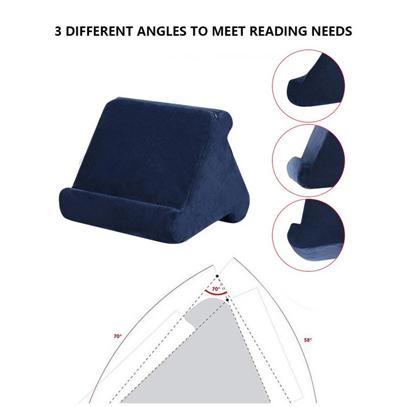 Pagalvės planšetinio kompiuterio telefono stovas, suderinamas su visais planšetiniais kompiuteriais.