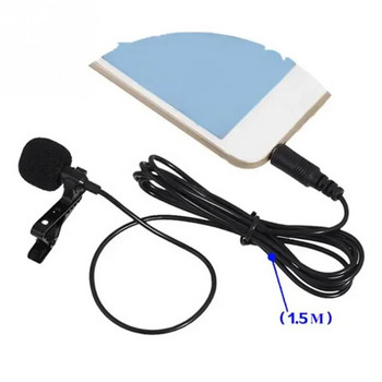 Για κινητά τηλέφωνα Speaking in Lecture 1,5m/3m Bracket Clip Vocal Audio Lapel Microphone 3,5 mm Microphone Clip Tie Collar
