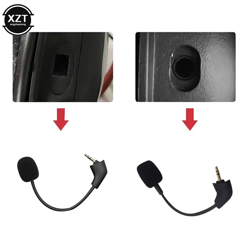 Kingston HyperX Cloud Mix ausinių pakaitalas 3,5 mm lizdo mikrofono mikrofono strėlės su triukšmą slopinančiu nuimamu putplasčio dangteliu