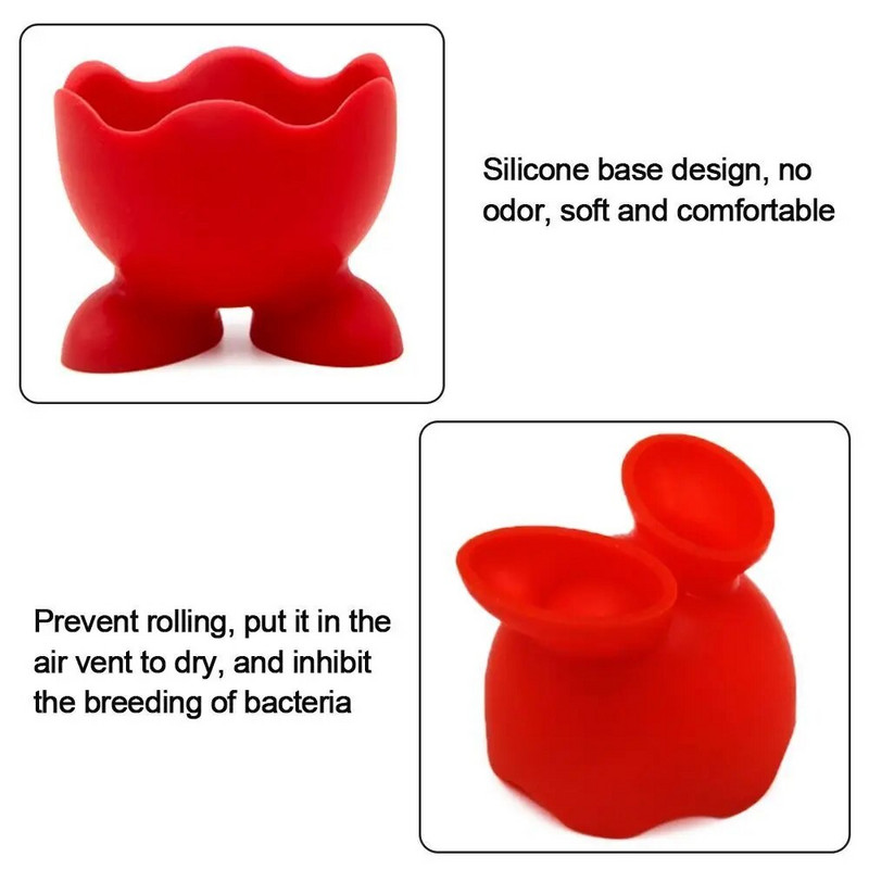 Suport pentru pahare de ouă 5 buc. Suport de depozitare a ouălor de uscare Suport pentru pahare de braconaj de ouă din silicon de calitate alimentară pentru bucătărie, mic dejun, unelte de gătit