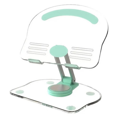 Táblagép asztali állvány, alkalmas: iPad Pro átlátszó akril asztali telefonállvány Olvasókönyvtartó 180 fokos lapos konzol