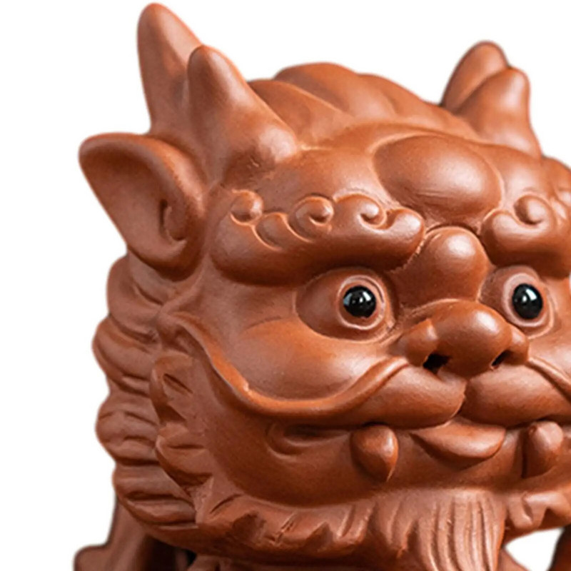 Pixiu statula, mini kinų drakono arbatos gyvūnėlio figūrėlė, skirta svetainei