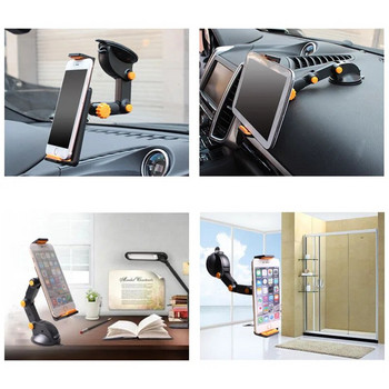 SMOYNG Sucker Car Phone Holder 4-11 Inch Tablet Stand for IPAD Air Mini Strong Suction Tablet Car Holder Stand for iPhone X 8 7