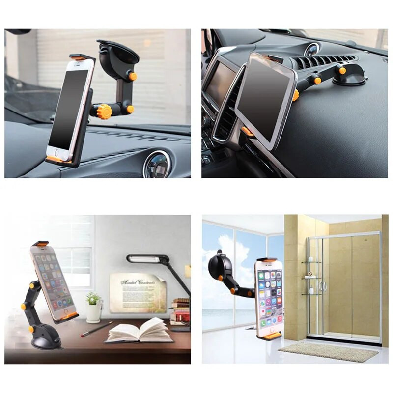 SMOYNG Sucker automobilio telefono laikiklis 4–11 colių planšetinio kompiuterio stovas, skirtas IPAD Air Mini Strong Suction Tablet automobiliniam laikikliui, skirtas iPhone X 8 7