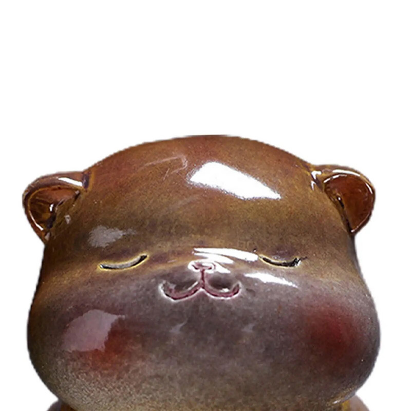 Arbata Pet Cat Spalva keičiasi Miela dervos dirbinių kolekcionuojama mažo gyvūno statula