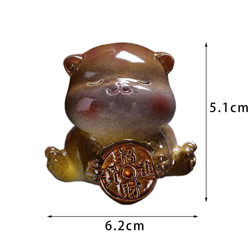 Arbata Pet Cat Spalva keičiasi Miela dervos dirbinių kolekcionuojama mažo gyvūno statula