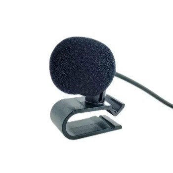 Μικρόφωνο αυτοκινήτου 3,5mm με κλιπ Jack Plug Mic Stereo Mini Ενσύρματο εξωτερικό μικρόφωνο για αυτόματο ραδιόφωνο DVD 2/3m Long Professionals