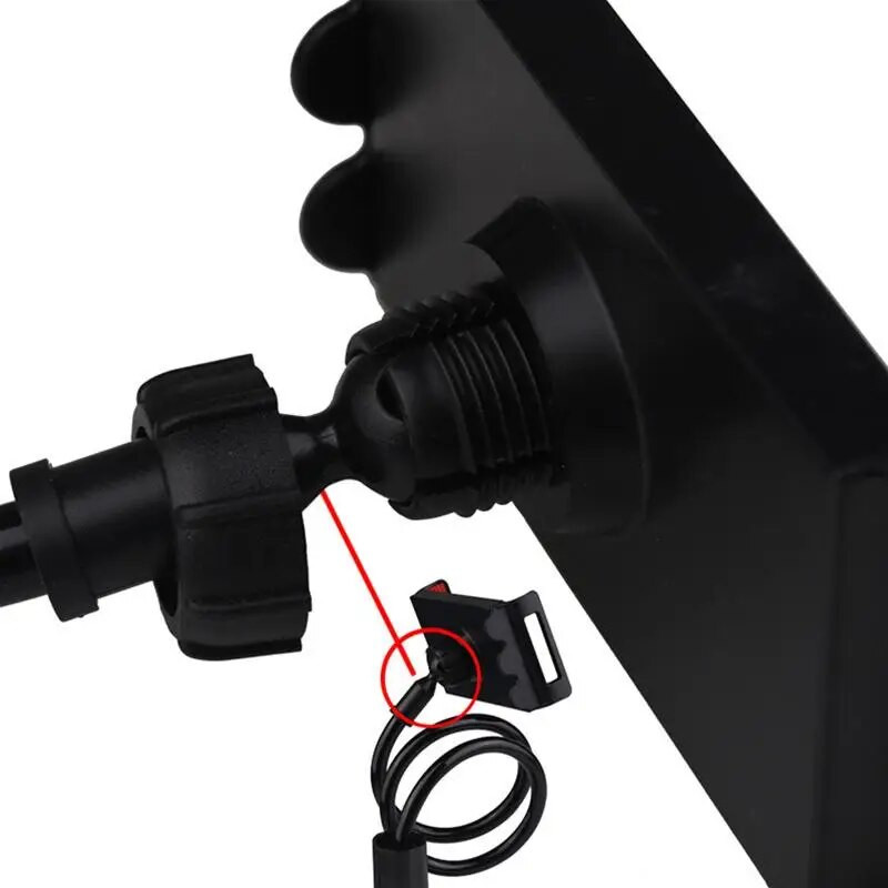 Βάση σταθερής σπειροειδούς βάσης κινητού τηλεφώνου 360 μοιρών Περιστρεφόμενος γενικός βραχίονας τσοκ για τηλέφωνο Tablet Pc