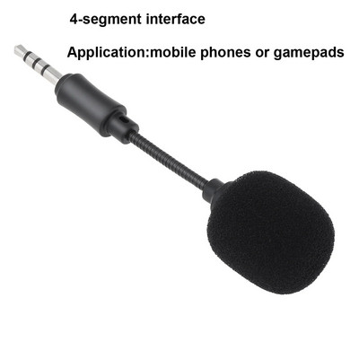 Mini jack de 3,5 mm Microfon flexibil de capacitate pentru telefon mobil, PC, laptop, notebook