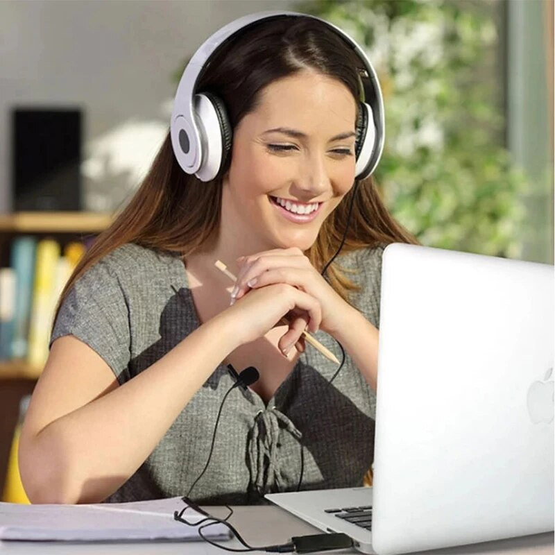 Mini nešiojamas C tipo Lavalier atlapinis mikrofonas, skirtas Samsung Huawei Xiaomi Lavalier Clip-on įrašymo mikrofonas C tipo mikrofonas