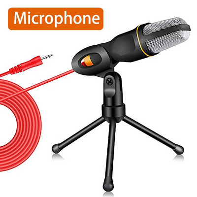 Microphone With Mic Stand Professional 3.5mm Condenser HiFi Microphone For PC Laptop Computer Live Streaming Gaming 50Hz-16kHz