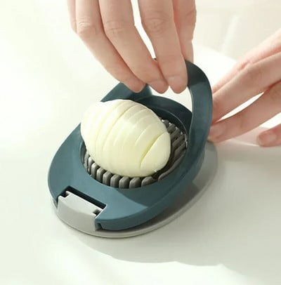 Daugiafunkcis nerūdijančio plieno vielinis kiaušinių pjaustyklė, kiaušinių pjaustyklė kietai virtiems kiaušiniams, aliuminio kiaušinių pjaustyklė, vaisių garnyro pjaustyklė