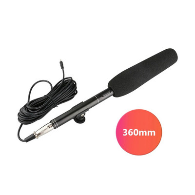 Konferencia Interjú Mikrofon Kondenzátor Mikrofon Interjú felvétel Vlog Live Mic Szuper-kardioid DSLR-hez