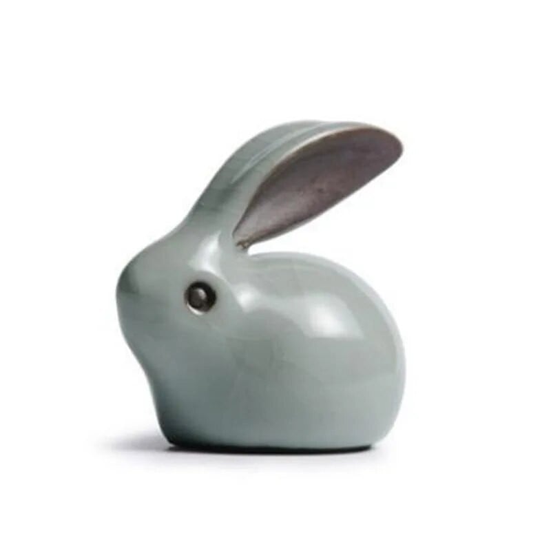 Arbatos gyvūno namų dekoravimas Arbatos dėklo papuošalai Kungfu arbatos priedai Keraminiai triušio arbatos gyvūnai