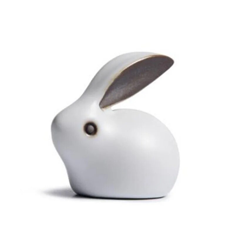 Arbatos gyvūno namų dekoravimas Arbatos dėklo papuošalai Kungfu arbatos priedai Keraminiai triušio arbatos gyvūnai