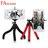 FANGTUOSI mini lankstus kempinė aštuonkojis trikojis iPhone xiaomi lankstomas mobiliojo telefono išmaniojo telefono trikojis, skirtas Gopro 8 7 kamerai