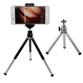 Asztali állvány telefon okostelefonhoz Mini állvány iPhone telefonhoz Tripod mobil fényképezőgéphez Állvány mobiltelefon tartó klipszel
