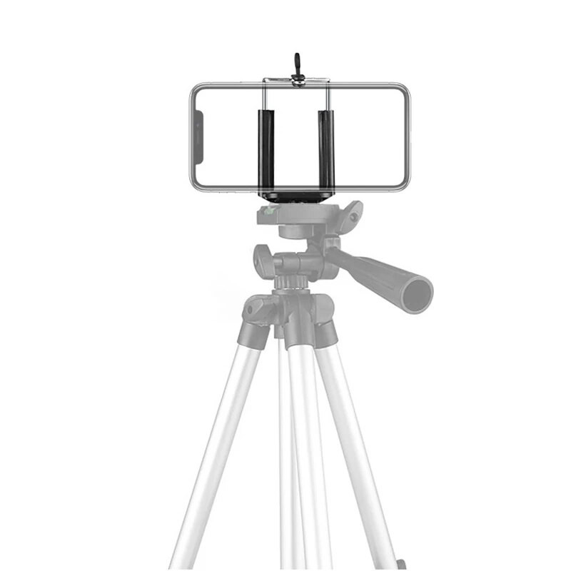 Mobiliojo telefono laikiklis 1/4 colio išmaniojo telefono palaikymas Mobiliojo telefono spaustukas Universalus mobiliojo telefono iPhone stovas trikojo tvirtinimo adapteriui