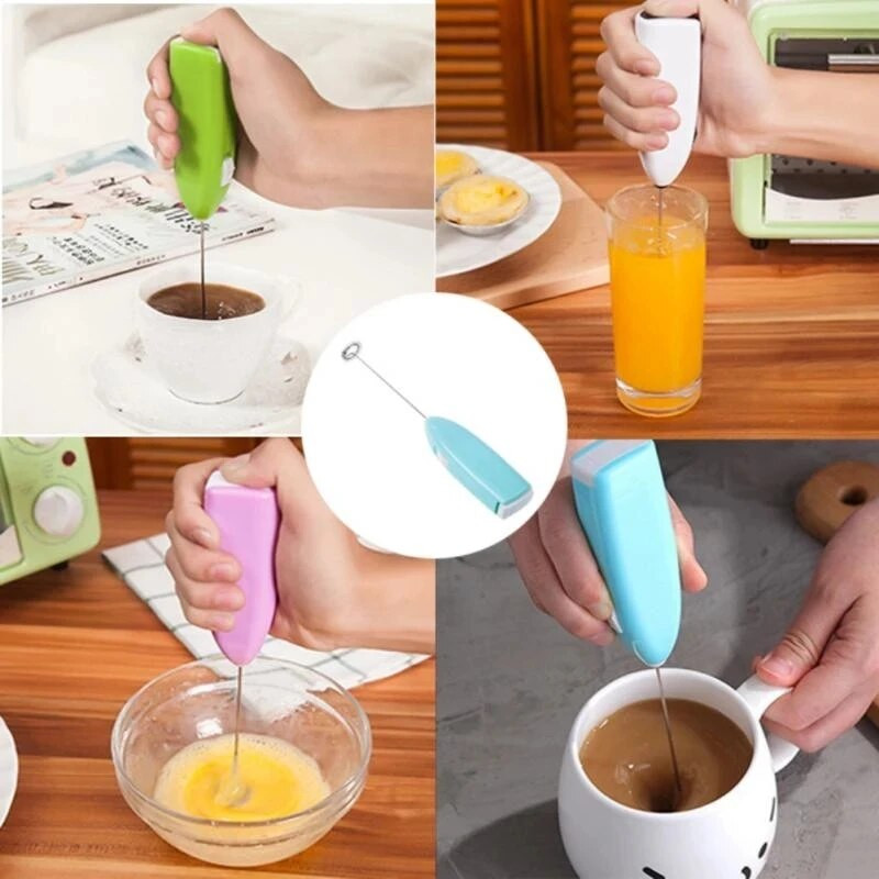 Mini Electric Milk Foamer Blender Wireless Coffee Whisk Mixer Handheld Egg Beater Cappuccino Frother Mixer Kitchen Whisk Tools