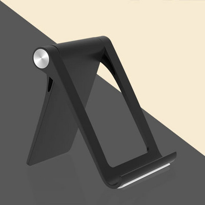 Creative 360° регулируем държач за плоска стойка, сгъваем преносим държач за подложка за телефон за таблет (черен)