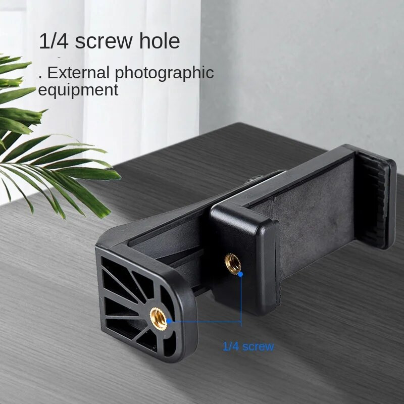 Universalus trikojo tvirtinimo adapteris mobiliojo telefono kirpimo laikiklis, vertikalus 360 laipsnių besisukantis trikojo stovas telefono spaustukas, skirtas iPhone Samsung Xiaomi