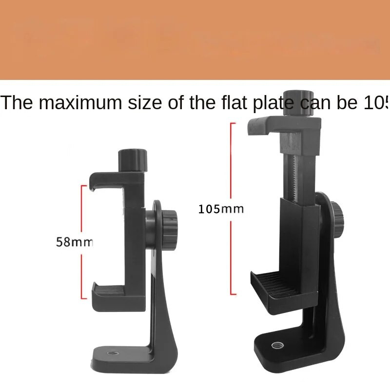 Universalus trikojo tvirtinimo adapteris mobiliojo telefono kirpimo laikiklis, vertikalus 360 laipsnių besisukantis trikojo stovas telefono spaustukas, skirtas iPhone Samsung Xiaomi