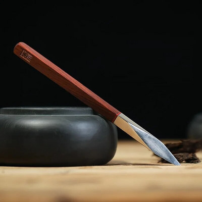 Ръчно изработено ромбично шило от неръждаема стомана Нож за чай Pu`er Бизнес подаръци