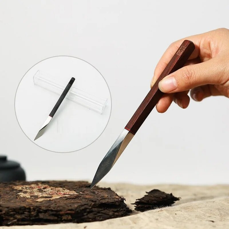 Roku darbs rombveida nerūsējošā tērauda Awl Pu`er tējas nazis Biznesa dāvanas