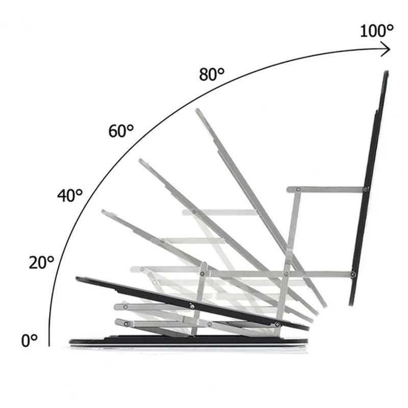 Regulējams salokāms atbalsta statīvs mini planšetdators spēlēm, alumīnija sakausējuma stabils planšetdatora statīvs, salokāms pret slīdēšanu