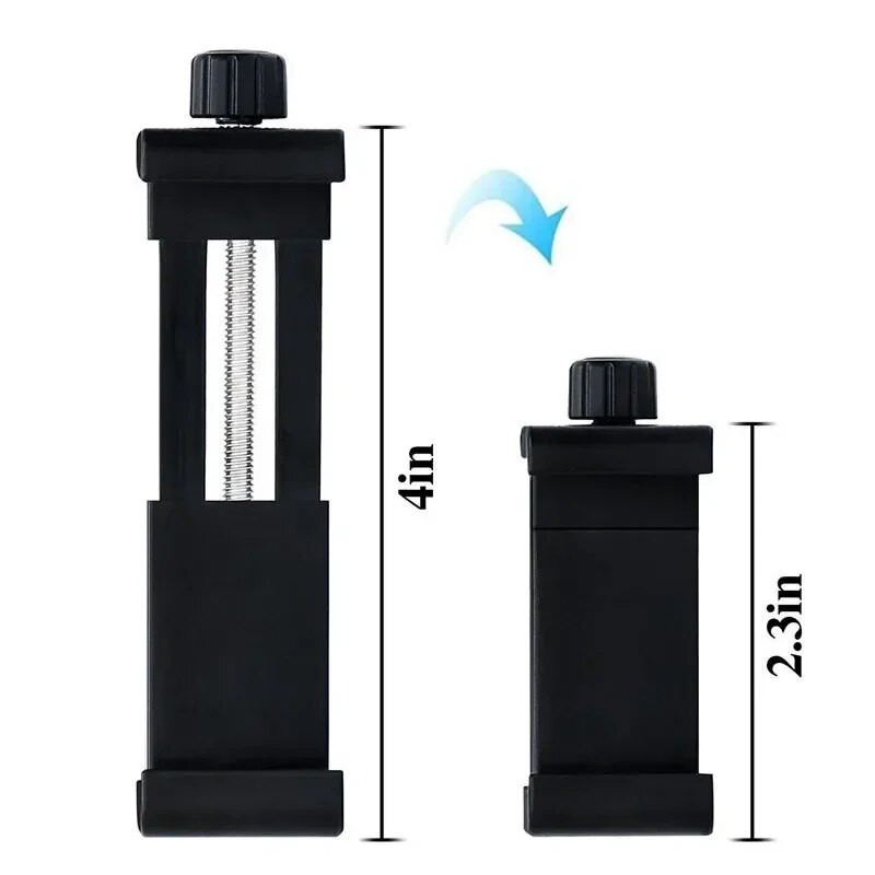 Universalus trikojo tvirtinimo adapteris mobiliojo telefono kirpimo laikiklis Vertikalus 360 kampu besisukantis trikojo stovas, skirtas iPhone X 7 plus Samsung trikojui