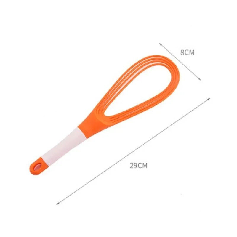 Gadget de bucătărie 1 buc. Balon rotativ multifuncțional și tel plat Bătător de ouă Blender de mâna din plastic frământat aluat Blender de ouă Instrumente