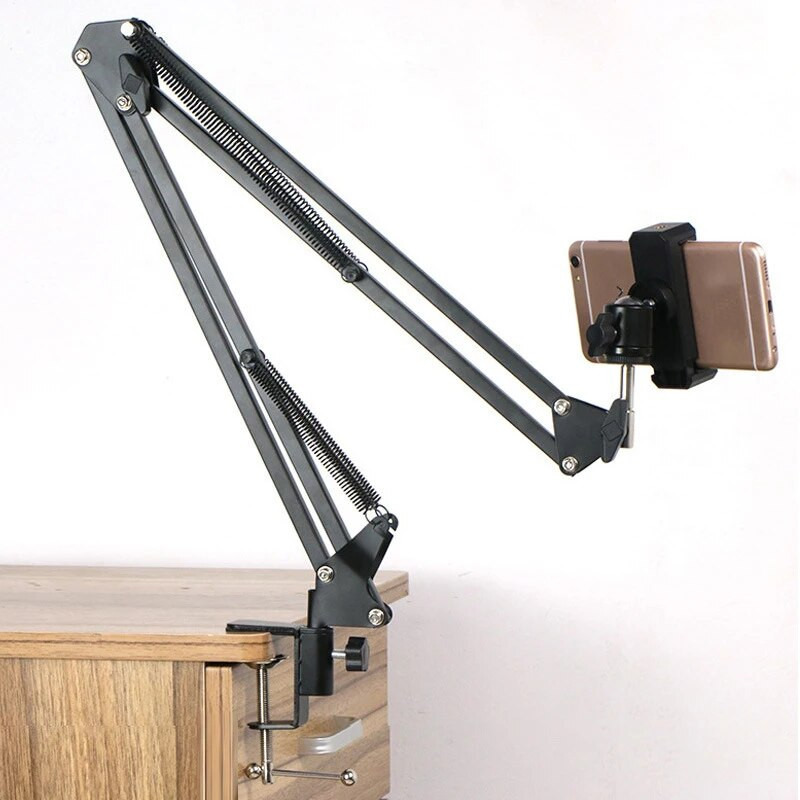 Kartartó fotóállvány mobiltelefon-tartóhoz Tartozékok gyűrűs lámpa fénykapcsával okostelefonos fényképezőgép szelfi stickhez