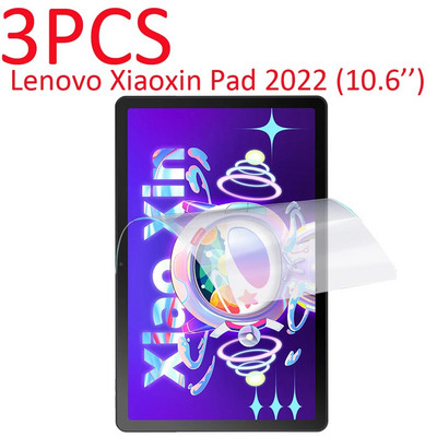 3PCS PET мек протектор за екран за Lenovo Xiaoxin Pad 2022 10.6`` таблет TB-128FU/Xiaoxin Pad pro 2022 11.2`` защитно фолио