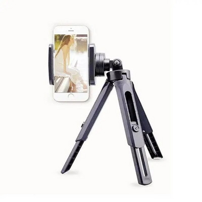 Naujas mini stalinio kompiuterio teleskopinis trikojis, skirtas mažiems vaizdo įrašams filmuoti fiksuotos padėties trikojis Tiesioginis mobiliojo telefono trikojo laikiklis