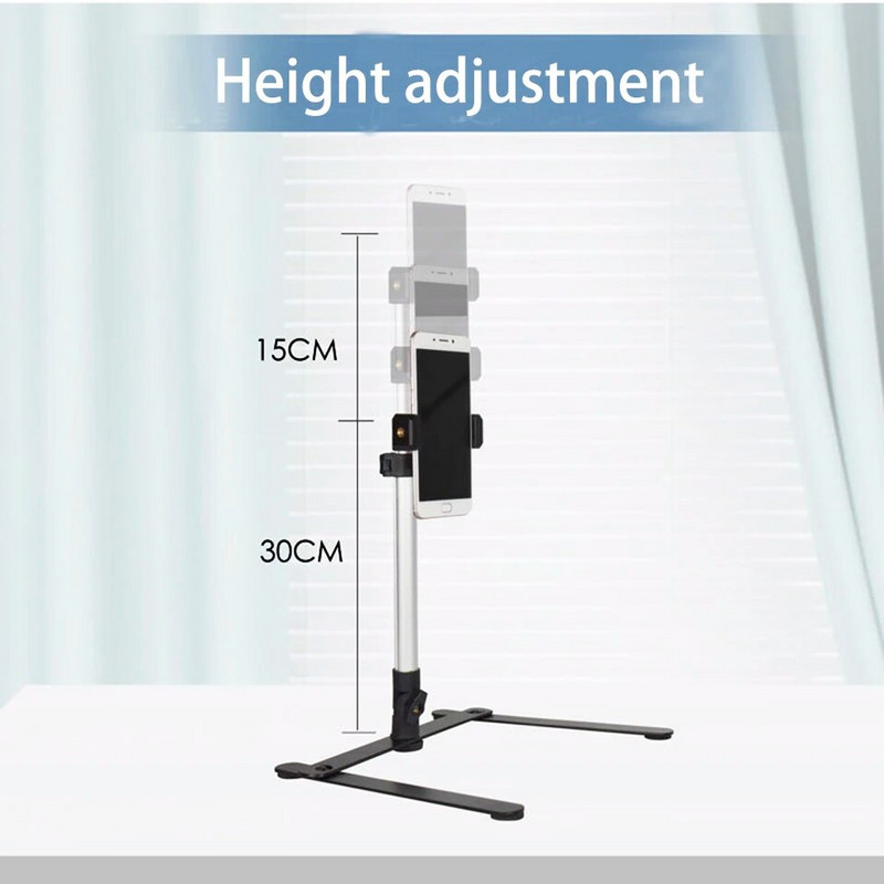 Sulankstomas viršutinis trikojis, skirtas išmaniesiems telefonams, staliniams kompiuteriams, iPhone telefonams, trikojis.