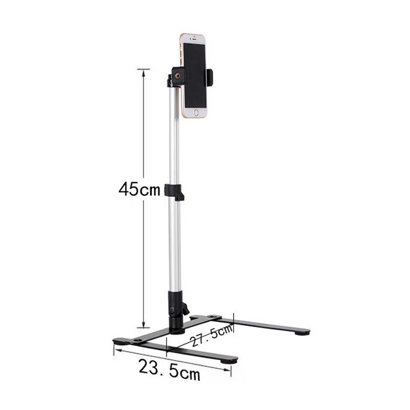 Sulankstomas viršutinis trikojis, skirtas išmaniesiems telefonams, staliniams kompiuteriams, iPhone telefonams, trikojis.