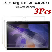 Grūdintas stiklas, skirtas Samsung Tab A8 Glass 2021 10,5 colio planšetiniam kompiuteriui 9H Tab A8 X200 X205 apsauginė plėvelė ekrano apsauga TabA8 Glass