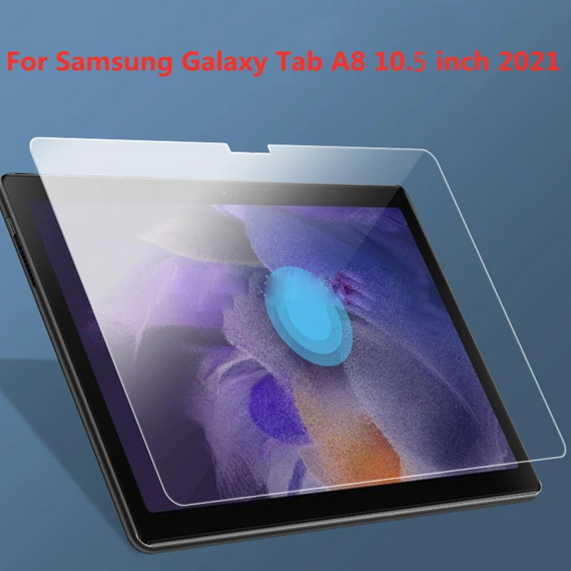 Grūdintas stiklas, skirtas Samsung Tab A8 Glass 2021 10,5 colio planšetiniam kompiuteriui 9H Tab A8 X200 X205 apsauginė plėvelė ekrano apsauga TabA8 Glass